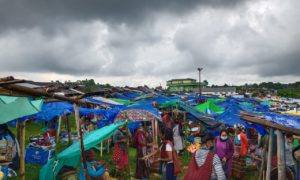 Weekly market at Wahiajer, West Jaintia Hills back in full swing