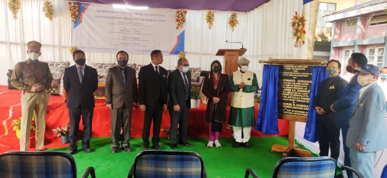 Chief Justice of Meghalaya High Court, Justice Biswanath Somadder, inaugurated the District and Sessions Court in Baghmara