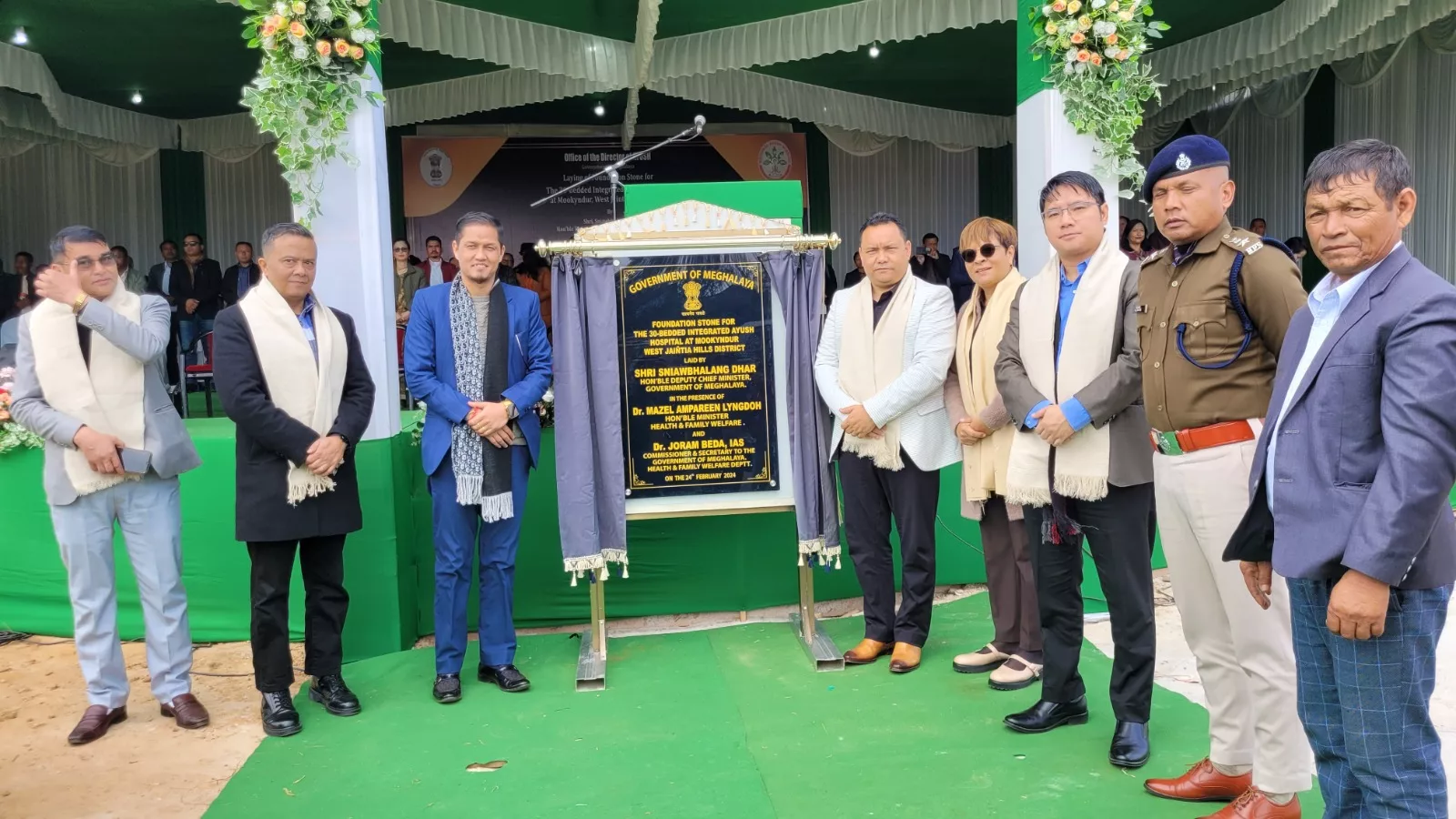 Meghalaya Deputy CM lays foundation stone for 30 Bed Integrated Ayush ...