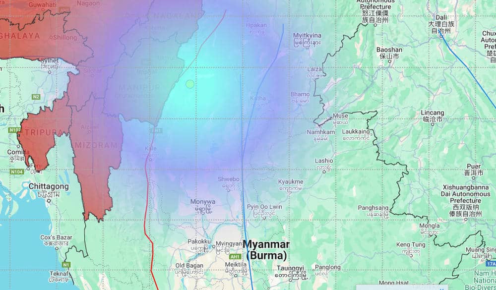 An earthquake hits Myanmar, and the tremors were felt in Meghalaya